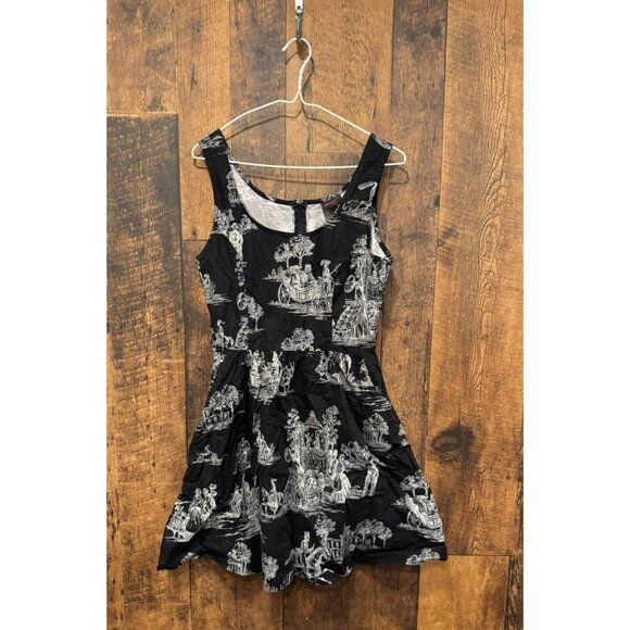 Folter Womens Skull Skeleton Black White Dress Large EUC - Picture 2 of 9